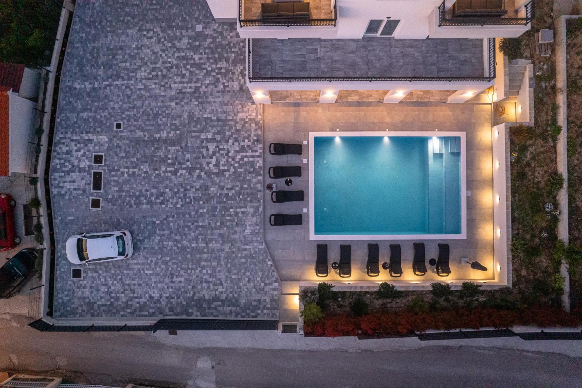 Villa Barbara & Zoran With Free Parking And Heated Swimming Pool Seget Vranjica Zewnętrze zdjęcie